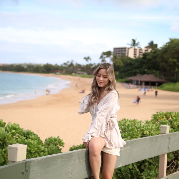 Leith Striped Ruffle Top - Picture 3 of 3